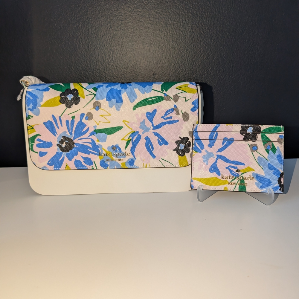 Kate Spade Madison Floral Crossbody and Matching Card Case